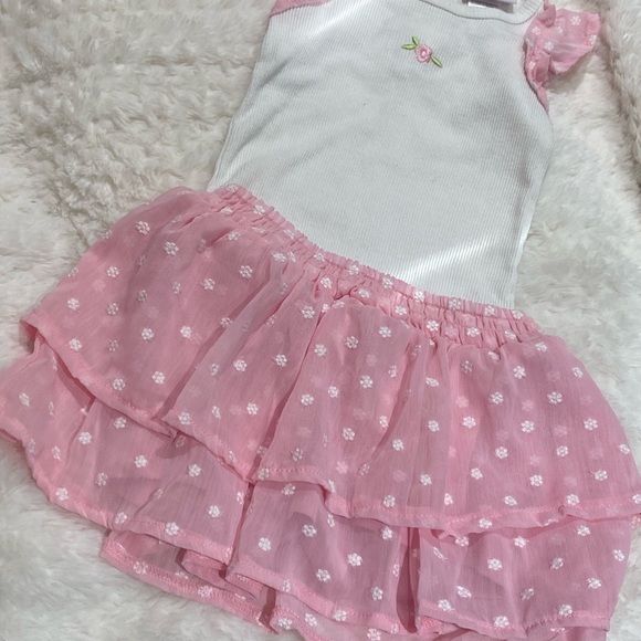 Little Lass Pink and White Baby Ensemble - Picture 1 of 4